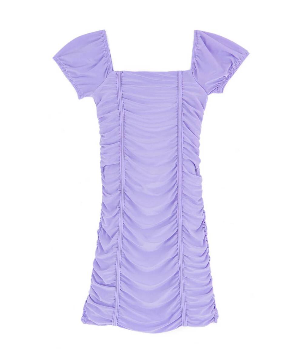 NEW CHERYL CREATIONS girls' amelia puff sleeve dress in lilac